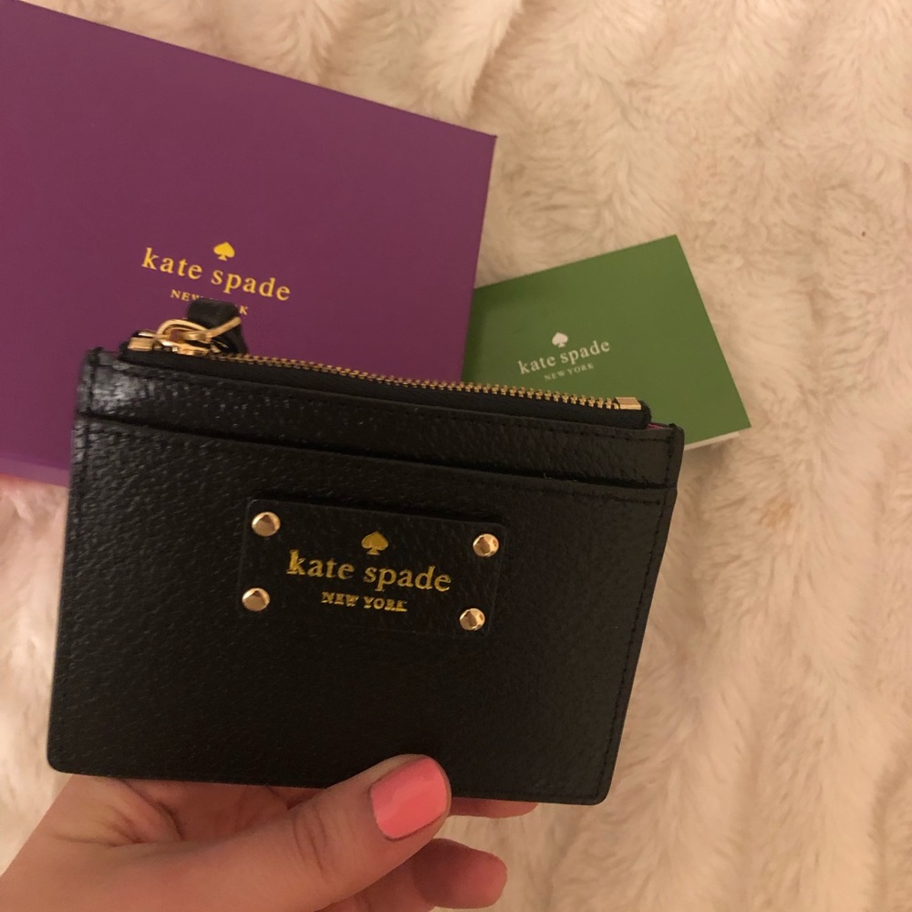 BRAND NEW KATE SPADE WALLET WITH BOX AND TAG BLACK